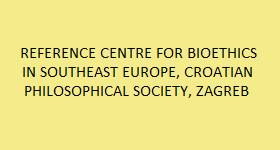 Reference centre for bioethics in Southeast Europe, Croatian philosophical society, Zagreb
